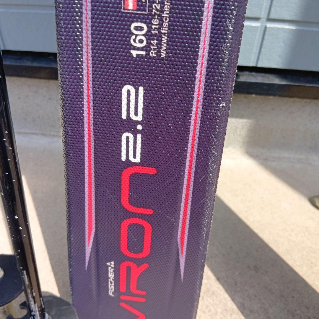 Fischer Viron スキー板 160cm 　Atomicケース　ストック