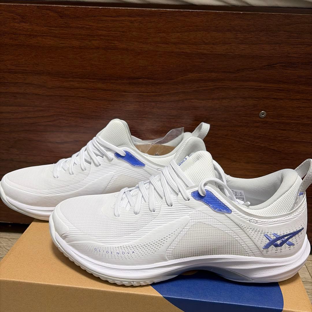 ASICS GLIDE NOVA FF 4バスケットシューズ/ ホワイト/ブルー