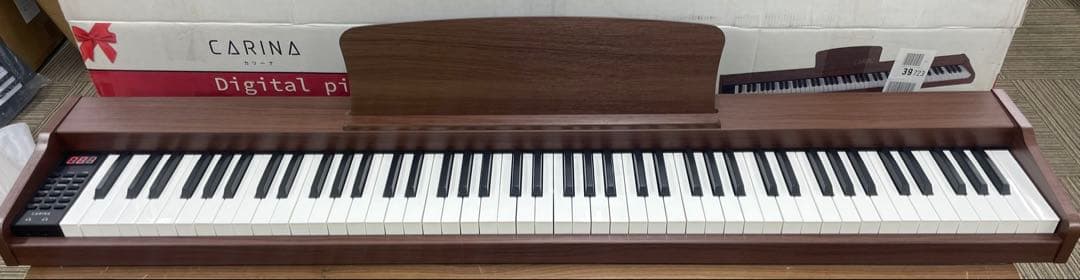 電子ピアノ88鍵盤　木目調ボディ　給電タイプ　マホガニー