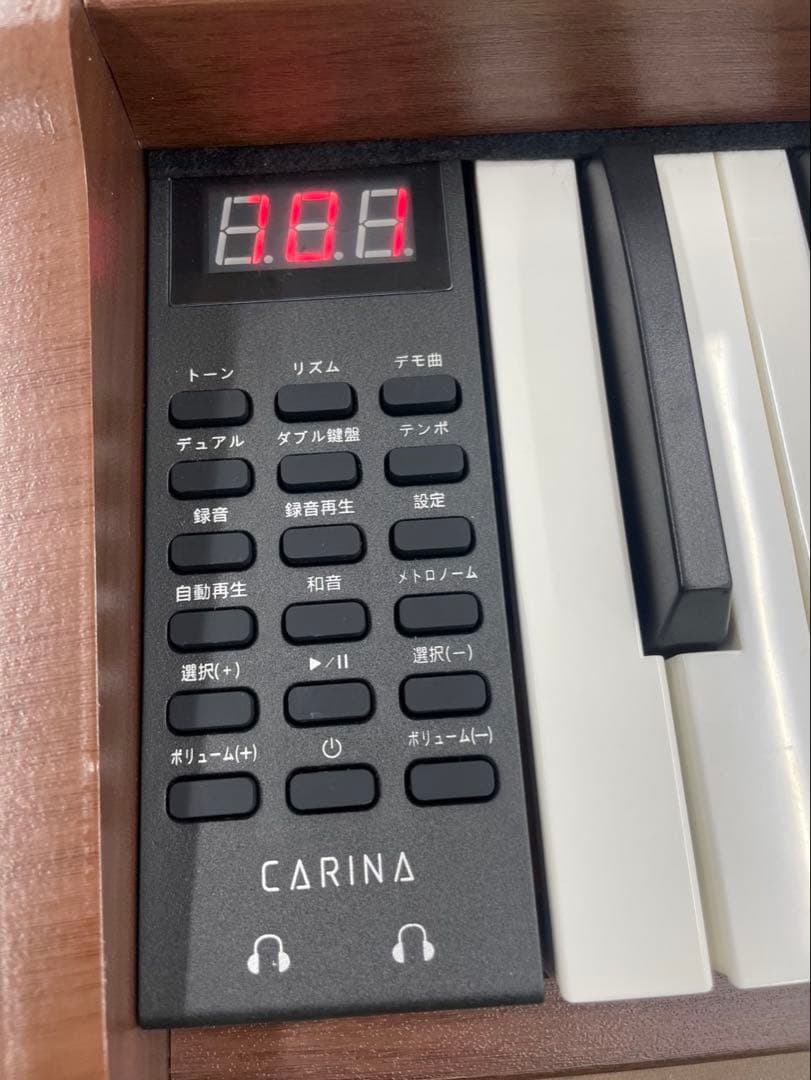 電子ピアノ88鍵盤　木目調ボディ　給電タイプ　マホガニー