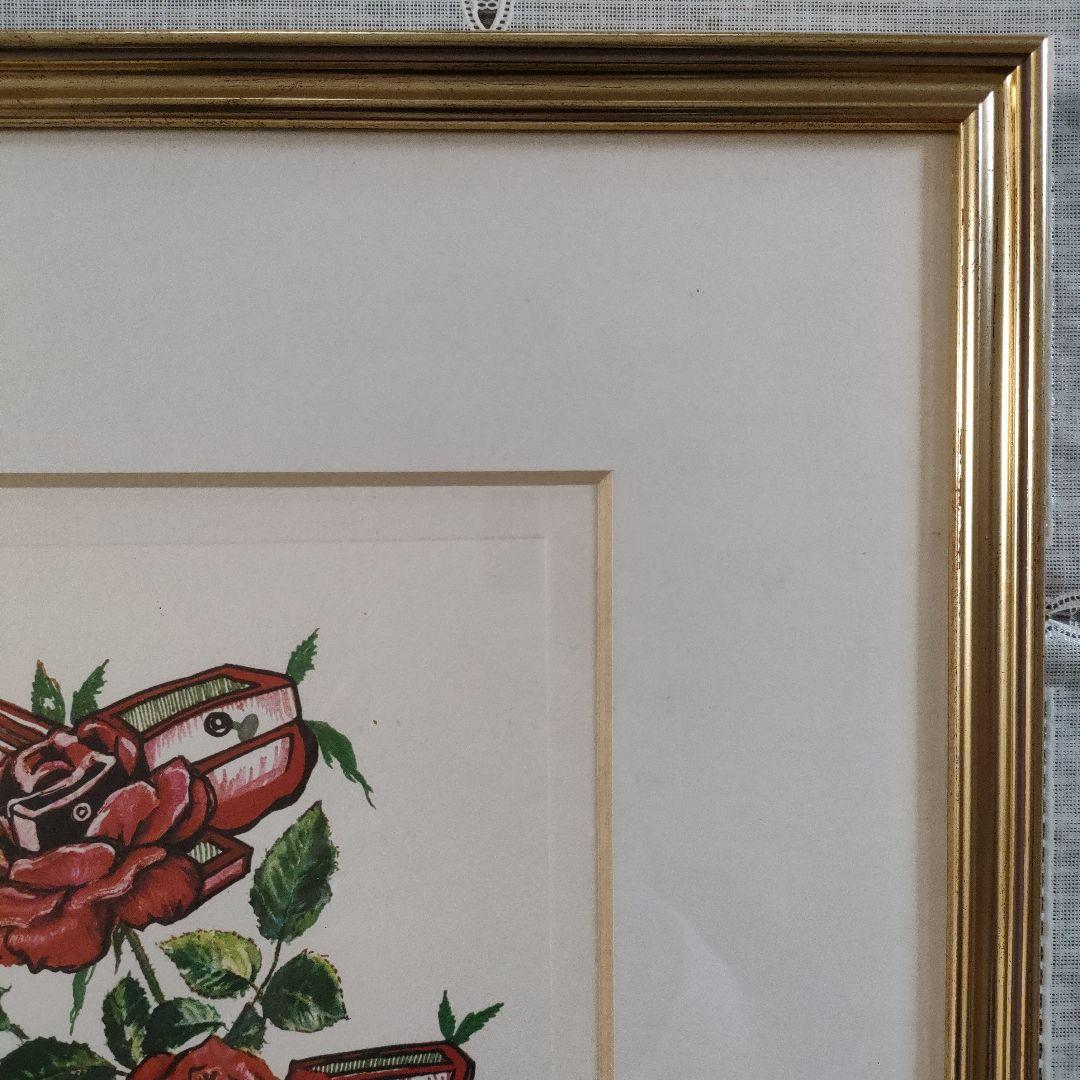 \"新品\"サルバドールダリ　銅版画『薔薇（シュルレアリスムの花）』1972年製作