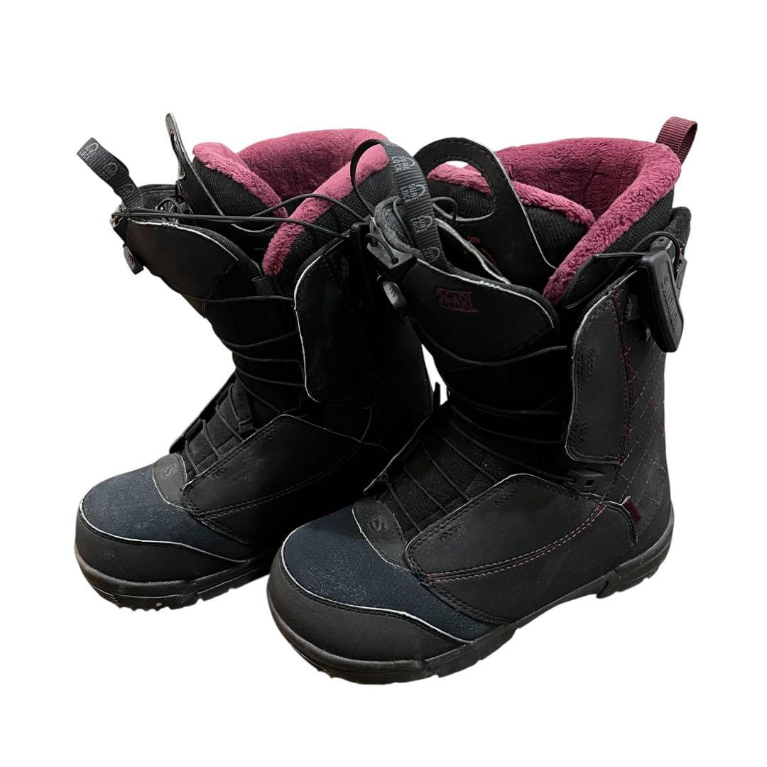 SALOMON（サロモン）スノーボードブーツ 24cm ブラック スノボー