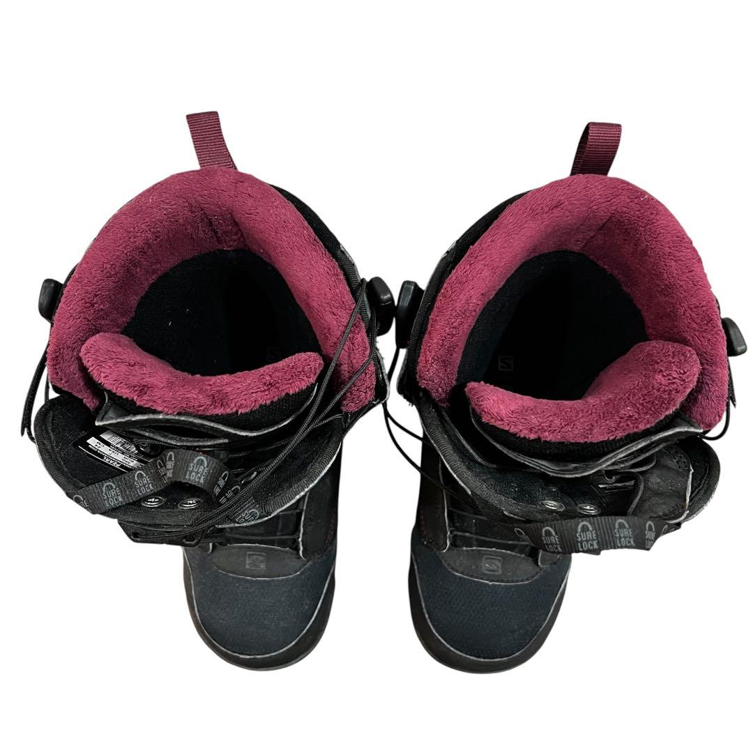 SALOMON（サロモン）スノーボードブーツ 24cm ブラック スノボー