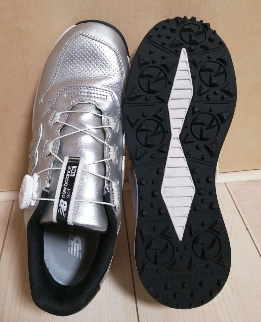 New Balance ゴルフシューズ WGBS996Zシルバー 24.5cm