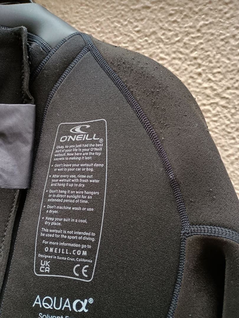よし：O'Neill ブラック フルウェットスーツ　 ジャージ