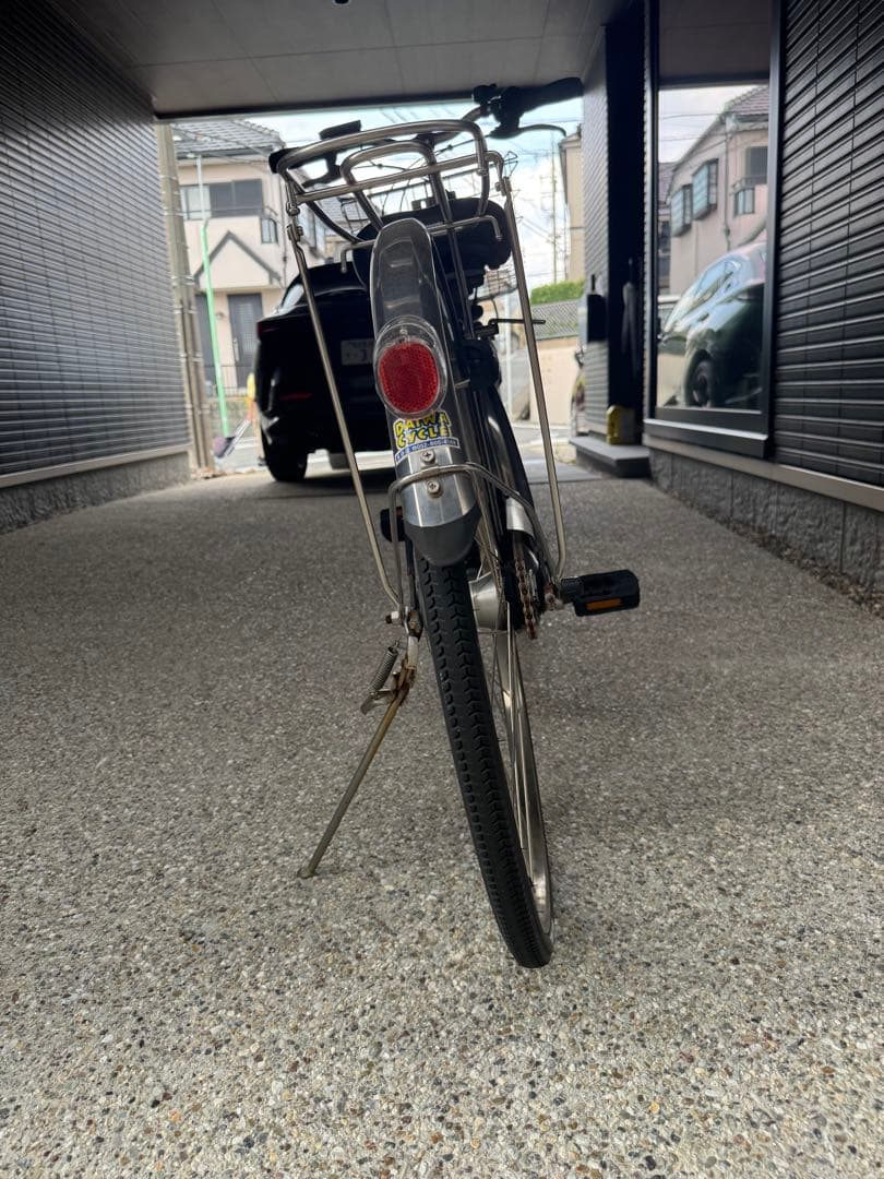 引取限定 パナソニック 電動アシスト自転車 シティタイプ ブラウン 前カゴ付き