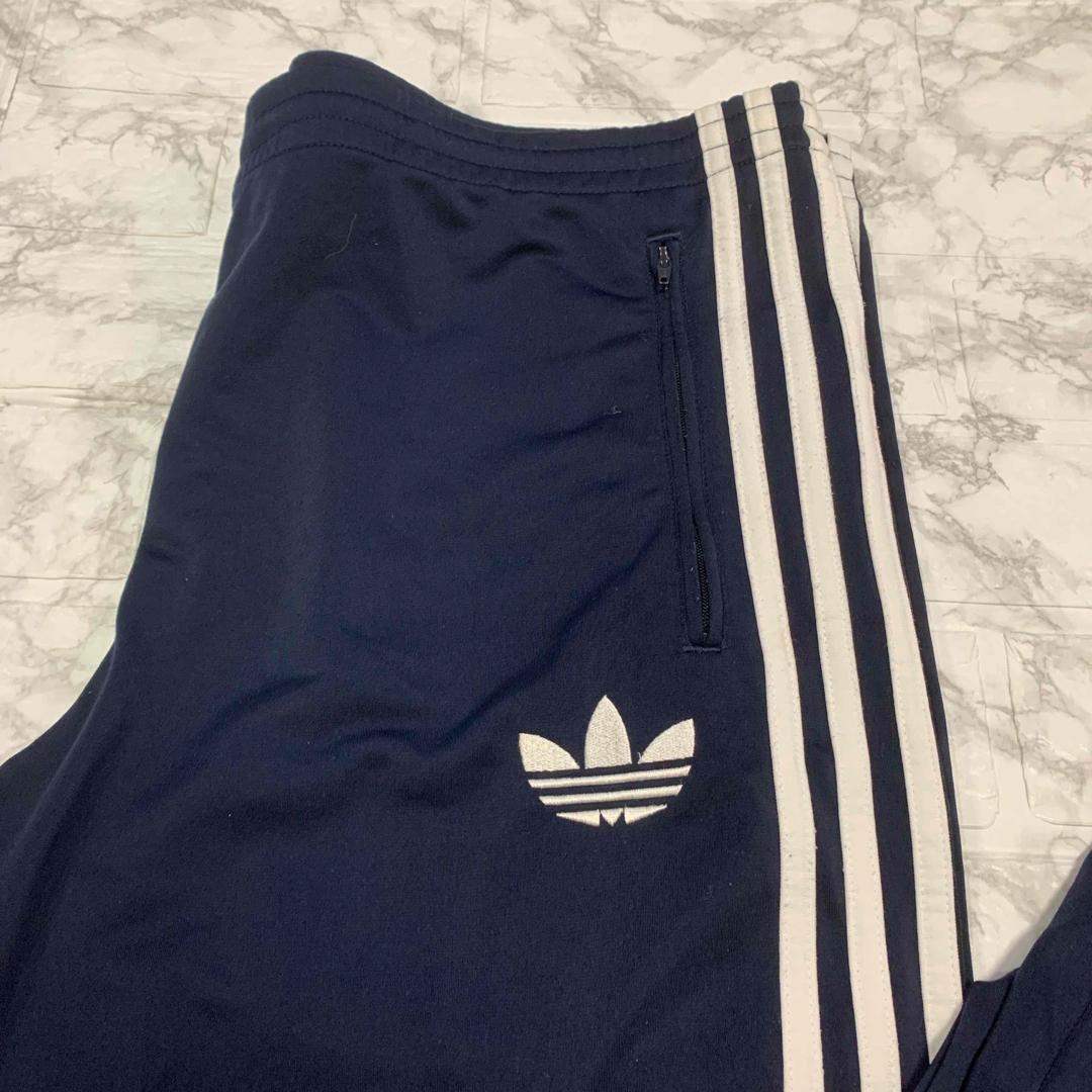 adidas 105 トラックパンツ　ブルー　刺繍　トレフォイル　ジャージ