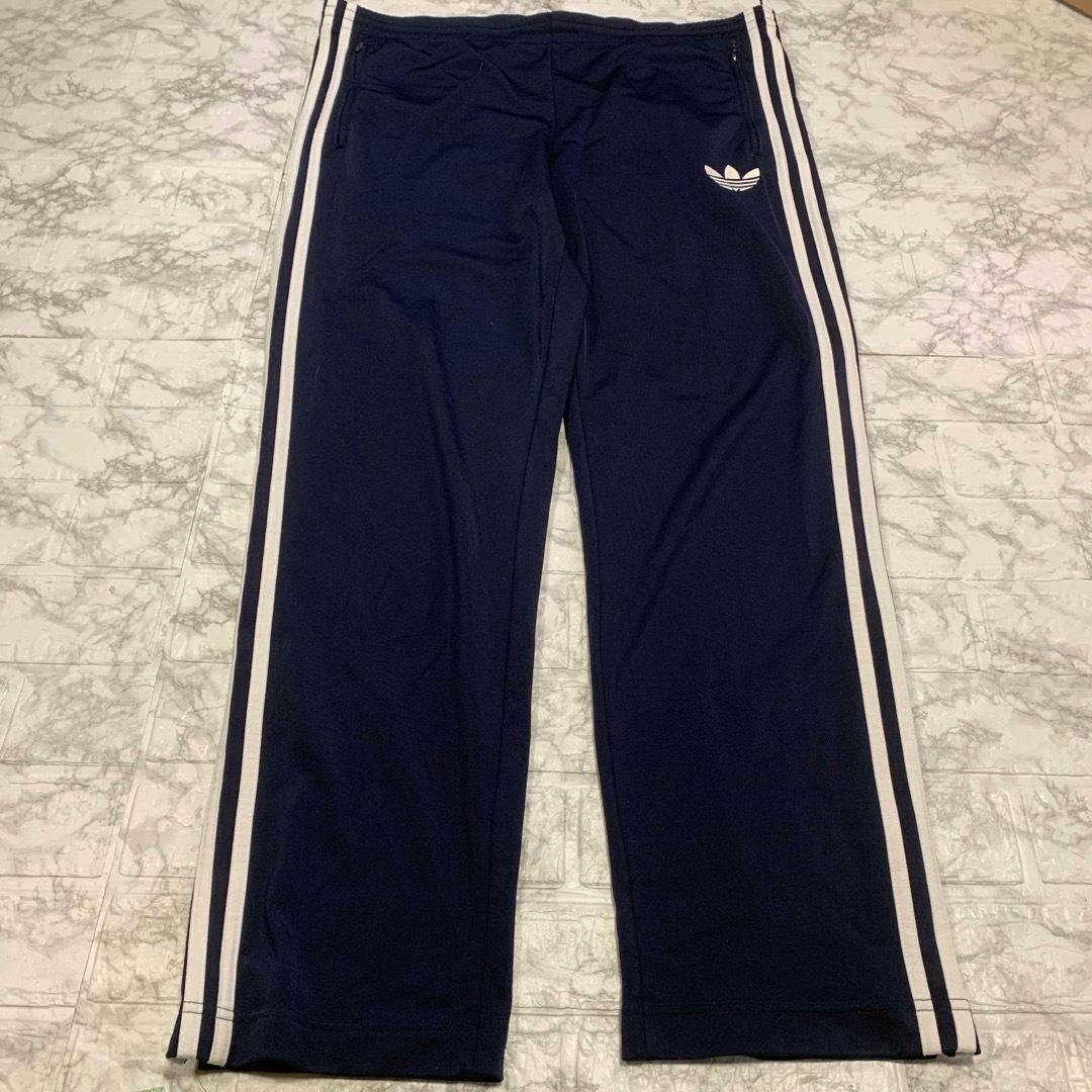 adidas 105 トラックパンツ　ブルー　刺繍　トレフォイル　ジャージ