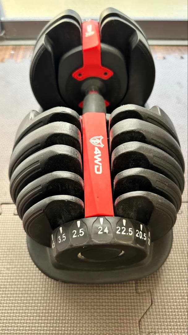 4WD 可変式ダンベル 最大25kg①