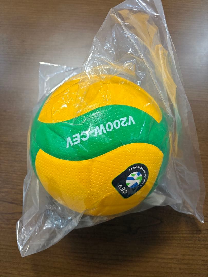 【新品未使用】欧州チャンピオンズリーグ公式試合球 5号　黄色／緑