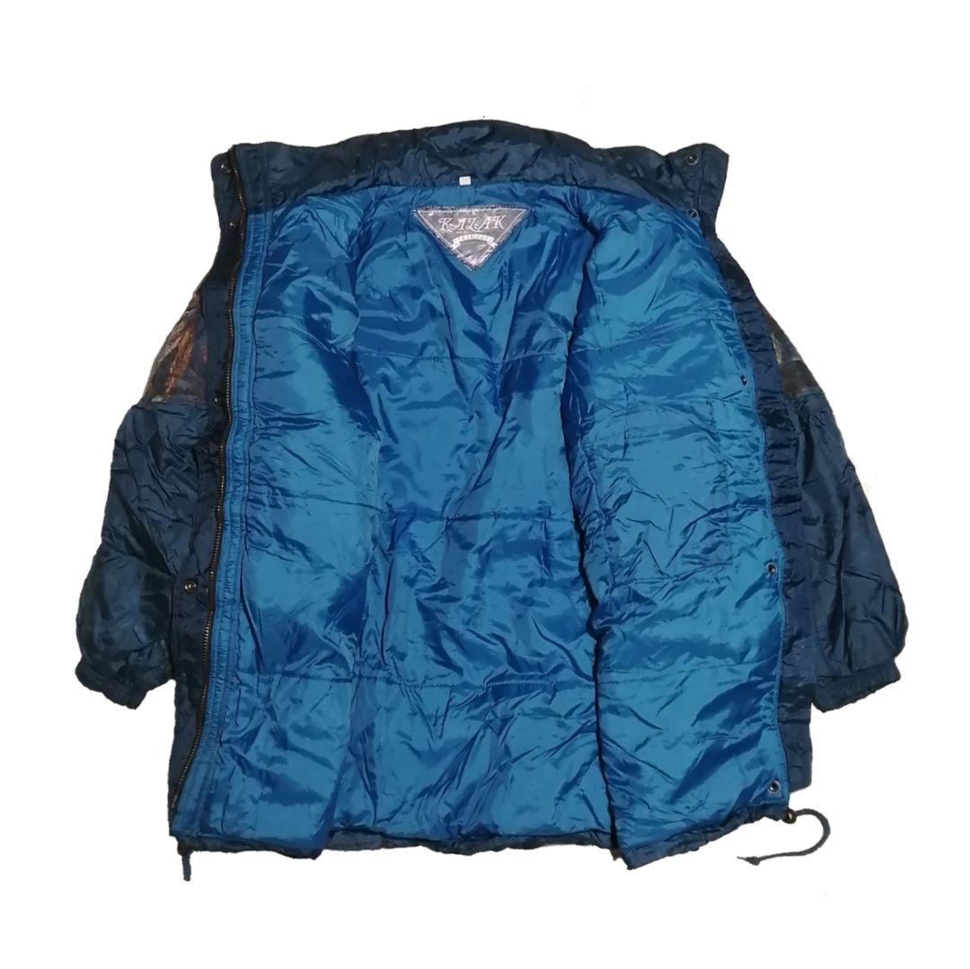 【美品】KALAK SKIWEAR リアルツリーカモ スキーウェア 紺 XL