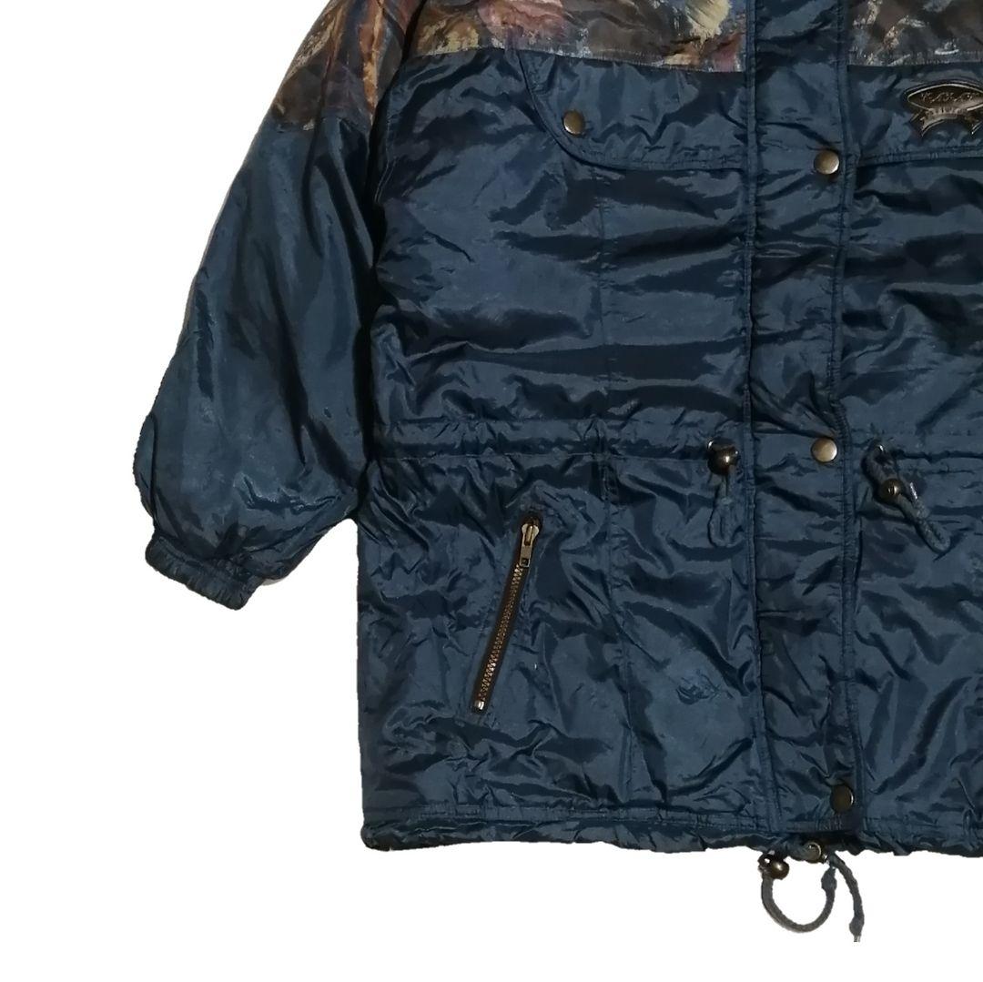 【美品】KALAK SKIWEAR リアルツリーカモ スキーウェア 紺 XL