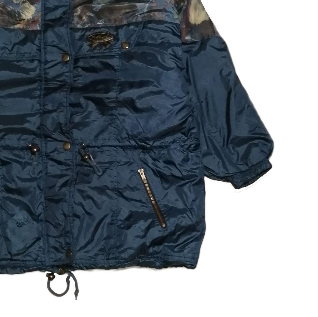 【美品】KALAK SKIWEAR リアルツリーカモ スキーウェア 紺 XL