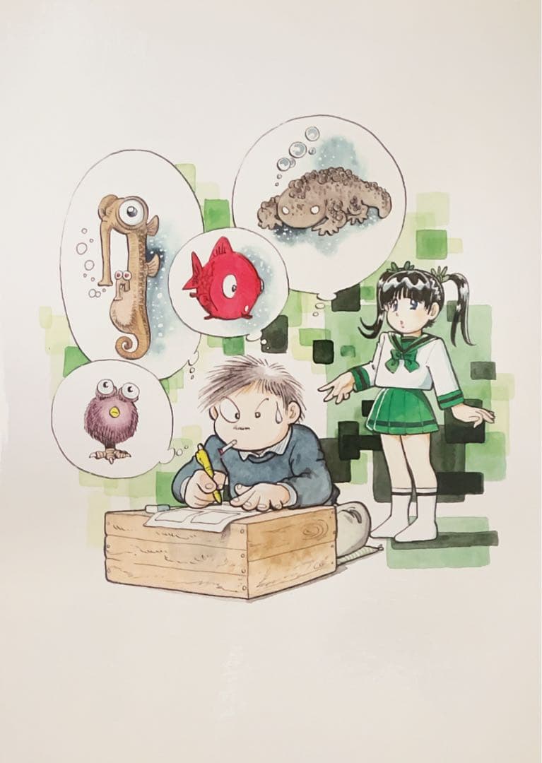 吾妻ひでお　直筆イラストサイン本　「ふらふらひでお日記」