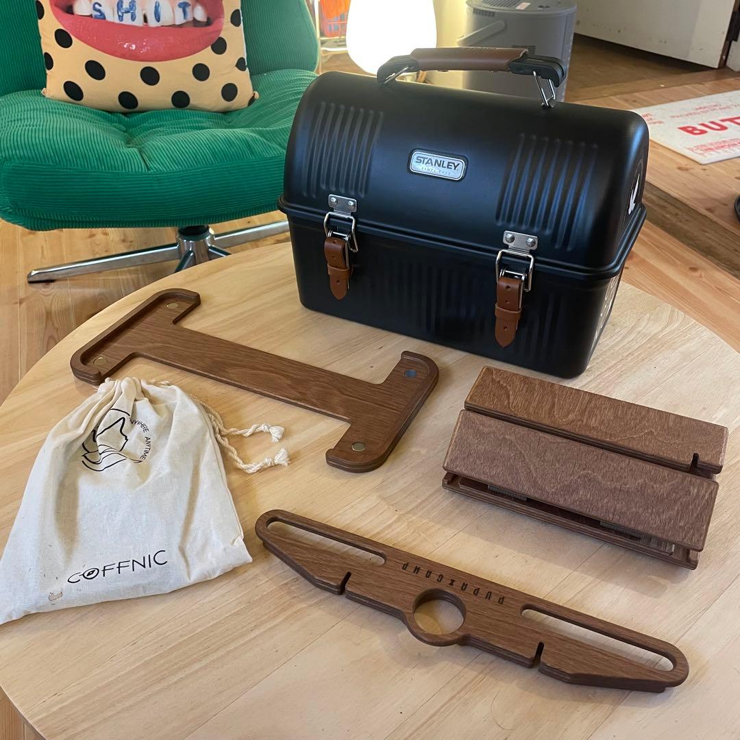 スタンレーランチボックス マットブラック+ カスタム　セット