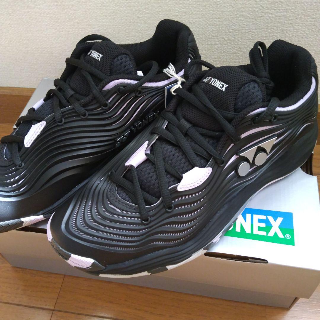 新品 YONEX パワークッションフュージョンレブ ブラック/ホワイト/パープル