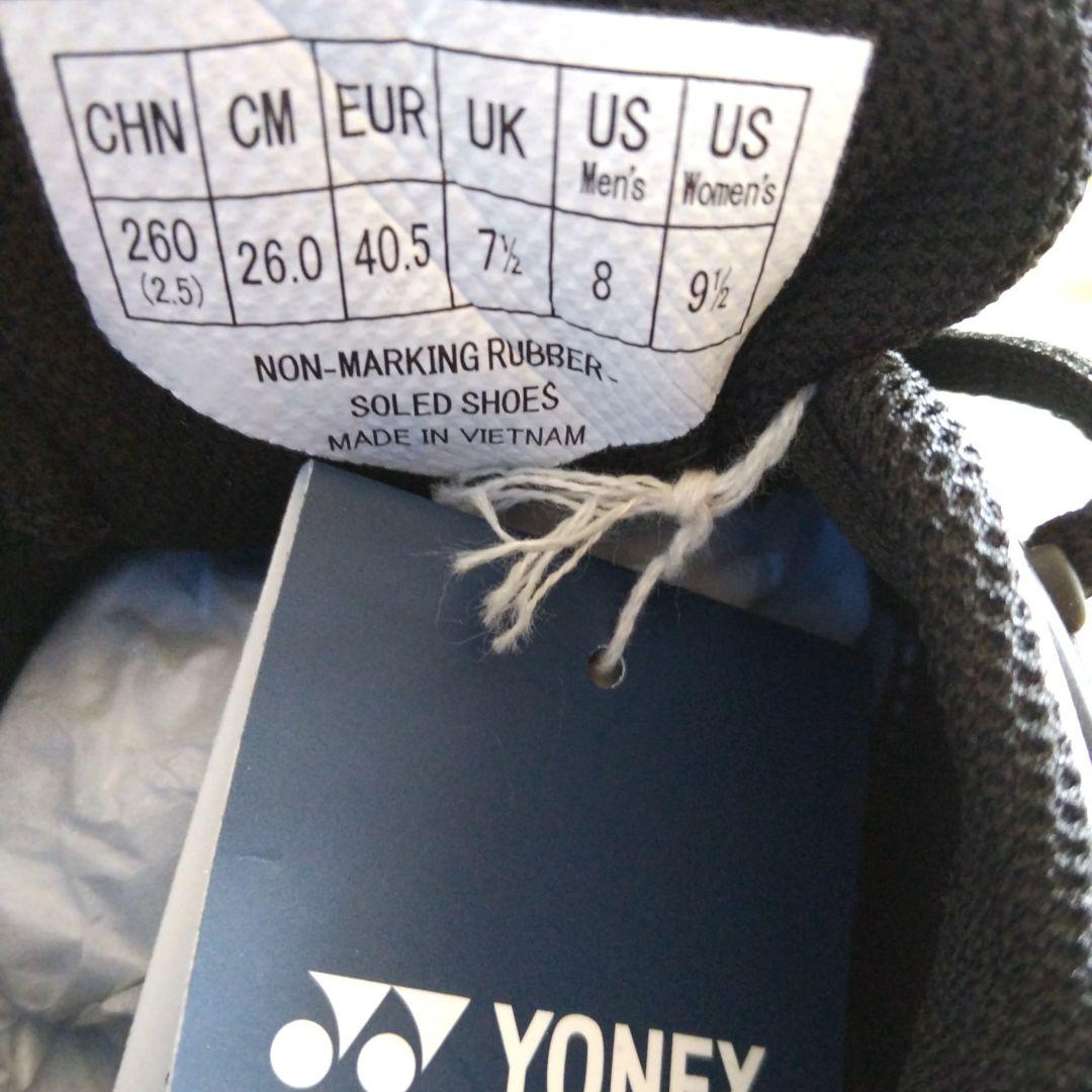 新品 YONEX パワークッションフュージョンレブ ブラック/ホワイト/パープル