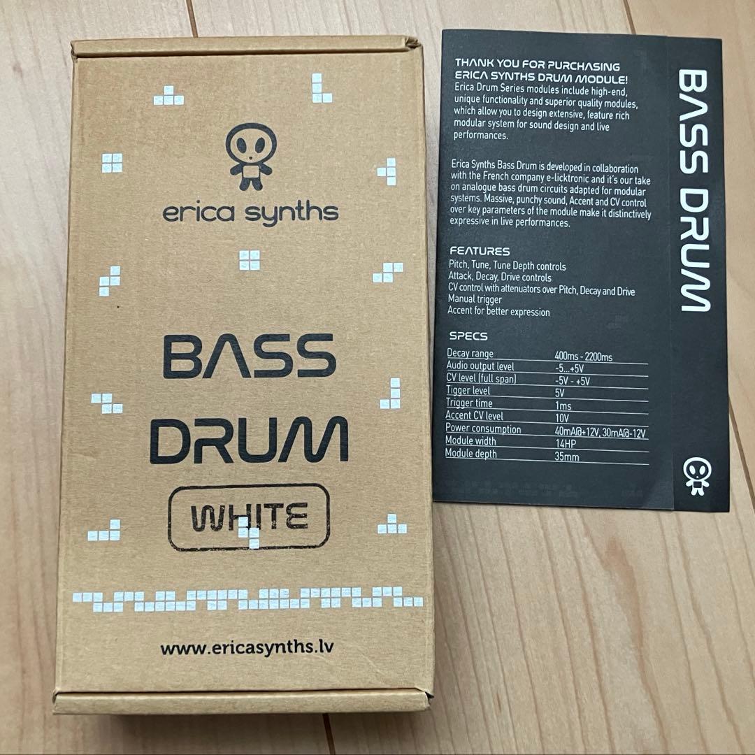 Erica Synths Bass Drum White モジュラーシンセ