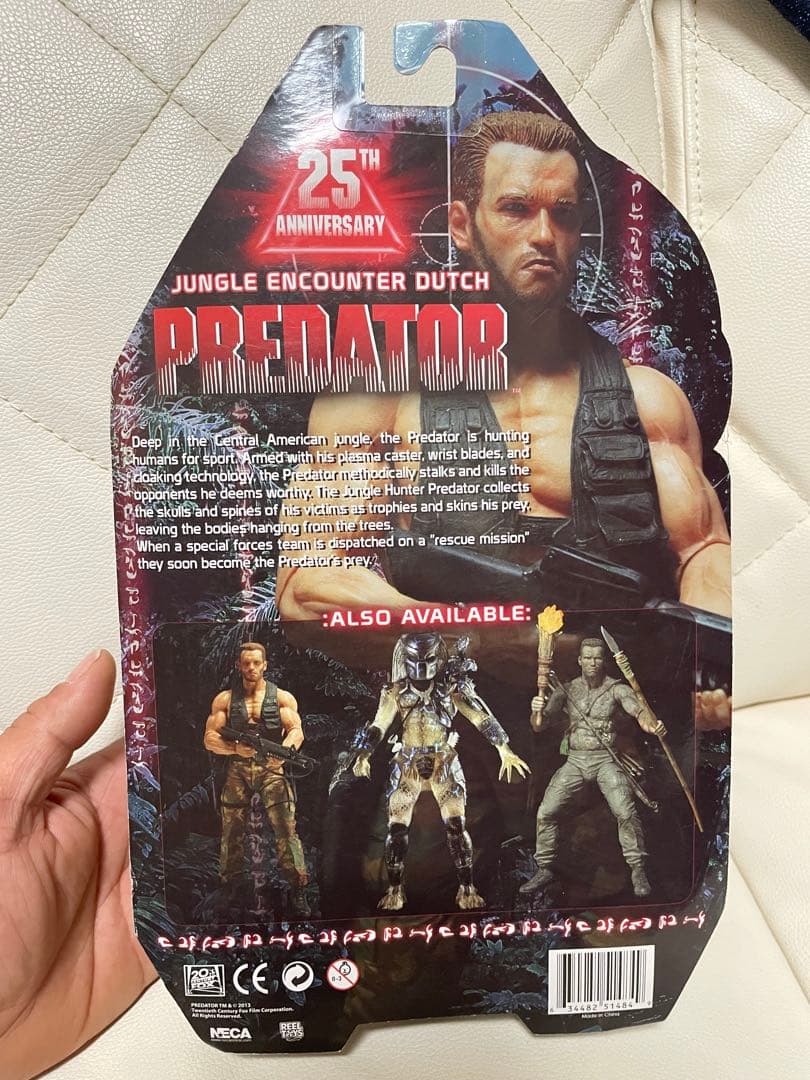 開封済み　NECA ジャングルエンカウンター ダッチ 25周年 フィギュア