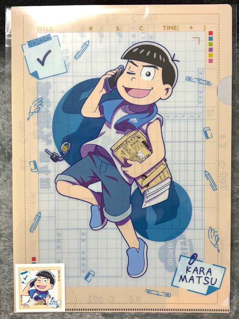 おそ松さん Webくじ おつかれアフターカット クリアファイル 全7種 セット