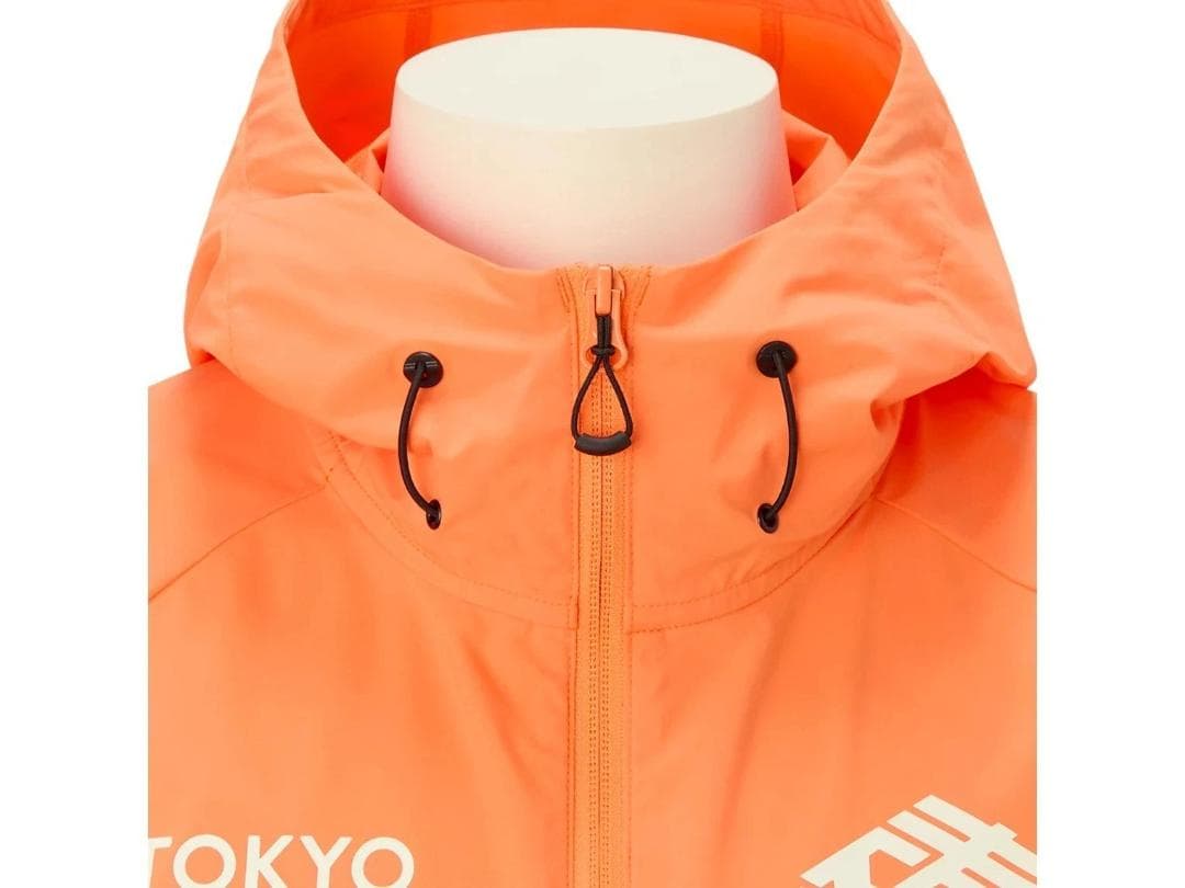 ASICS 東京マラソン2026 ウィンドブレーカー オレンジ S