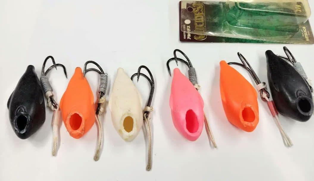 アルキデス フロッグ型ソフトルアー 6個セット　SMITH 雷魚
