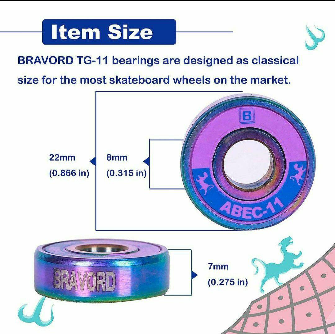 スケートボード ベアリング BRAVORD TG11