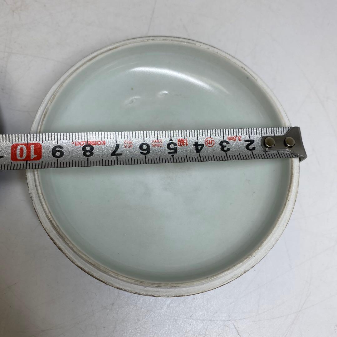 中国清時代　大清光緒年製　青花香合　幅約10.2㎝　タサオサ　東さ8-0328②