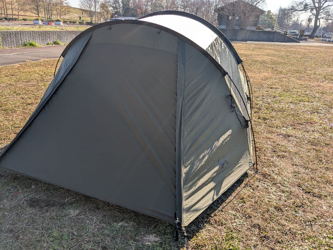 【訳あり】TOMOUNT　トンネル2ルームテント　グランドシート付き