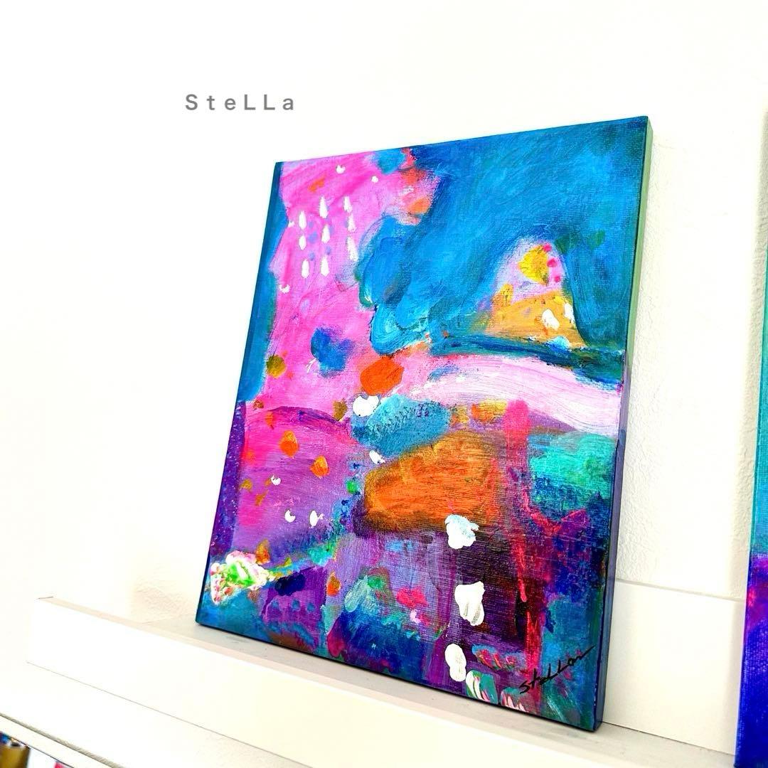 珊瑚礁　カラフル　現代アート　珊瑚　海　抽象画　色彩　色彩アート　癒し　海　絵画