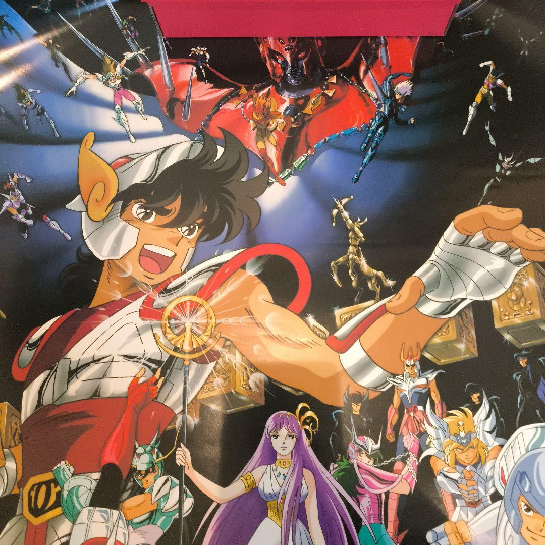 聖闘士星矢　当時物　ポスター　BANDAI　コロムビア・レコード　非売品