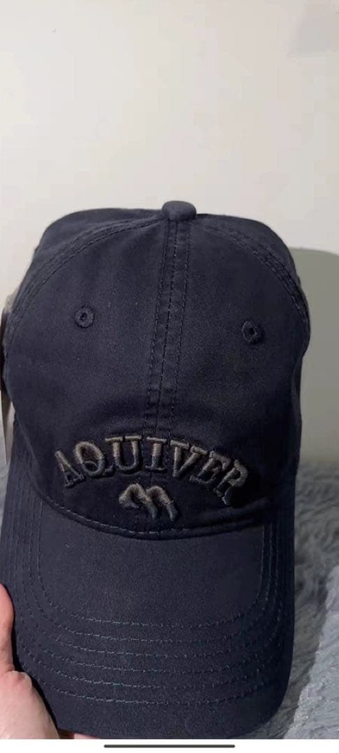 AQUIVER 黒色 帽子