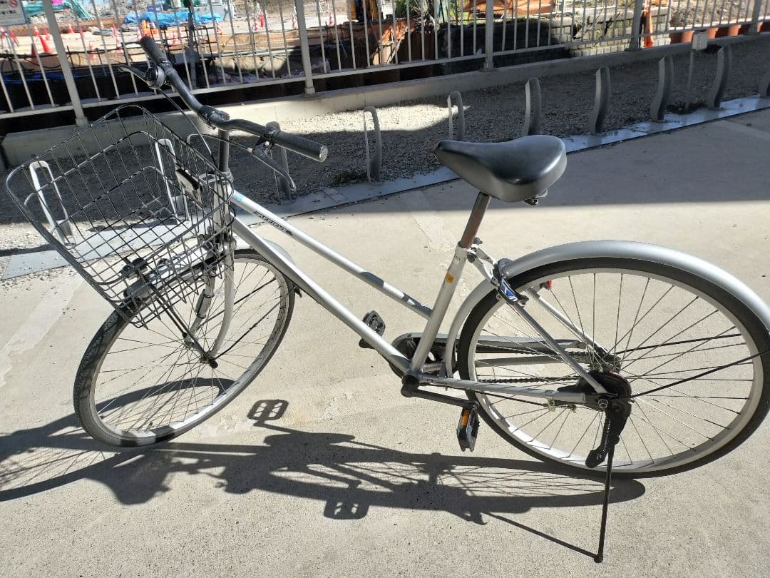 【引取限定】シルバーシティサイクル 前バスケット付き26型