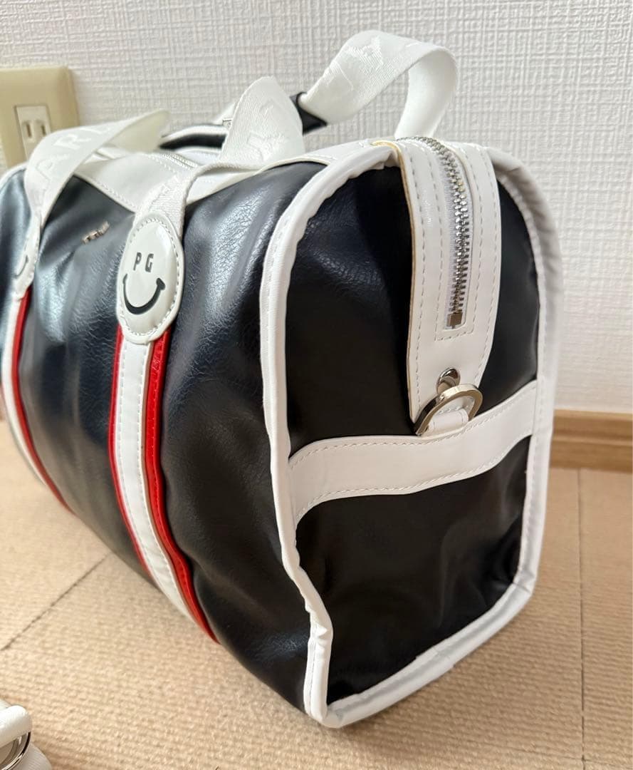 即日発送　PG キャディバッグ ネイビー　ボストンバッグ