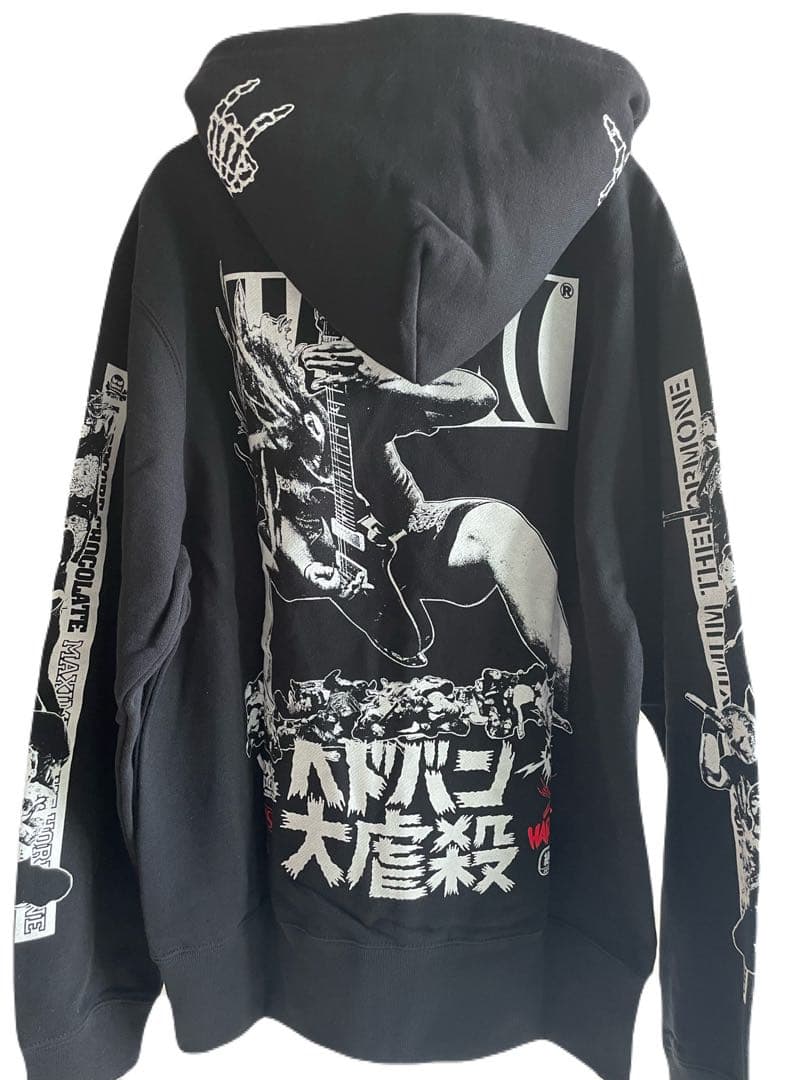 美品　マキシマムザホルホン × コアチョコ ヘドバン大虐殺スウェットパーカー