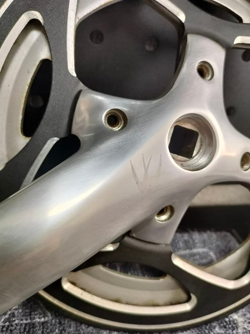 SUGINO クランク シルバー IMPEL50EX ポリッシュ 170mm