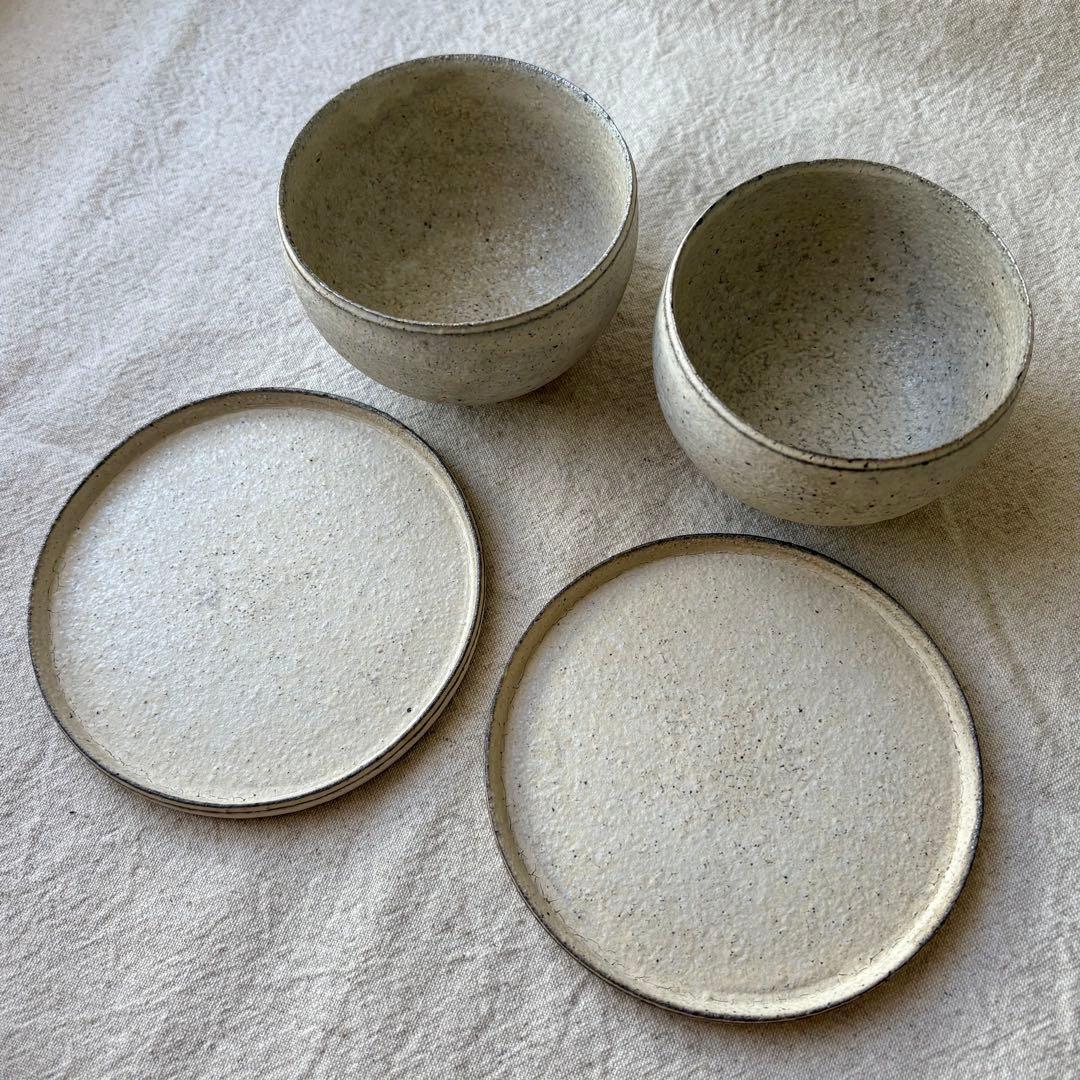 遠藤岳 カップ ソーサー 4点セット 作家 器 未使用品