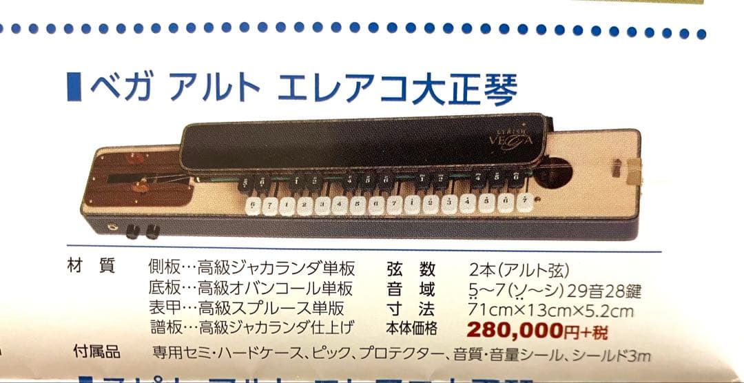 【希少・即納】ライリッシュ 最高級大正琴 VEGA アルト ワイヤレス付