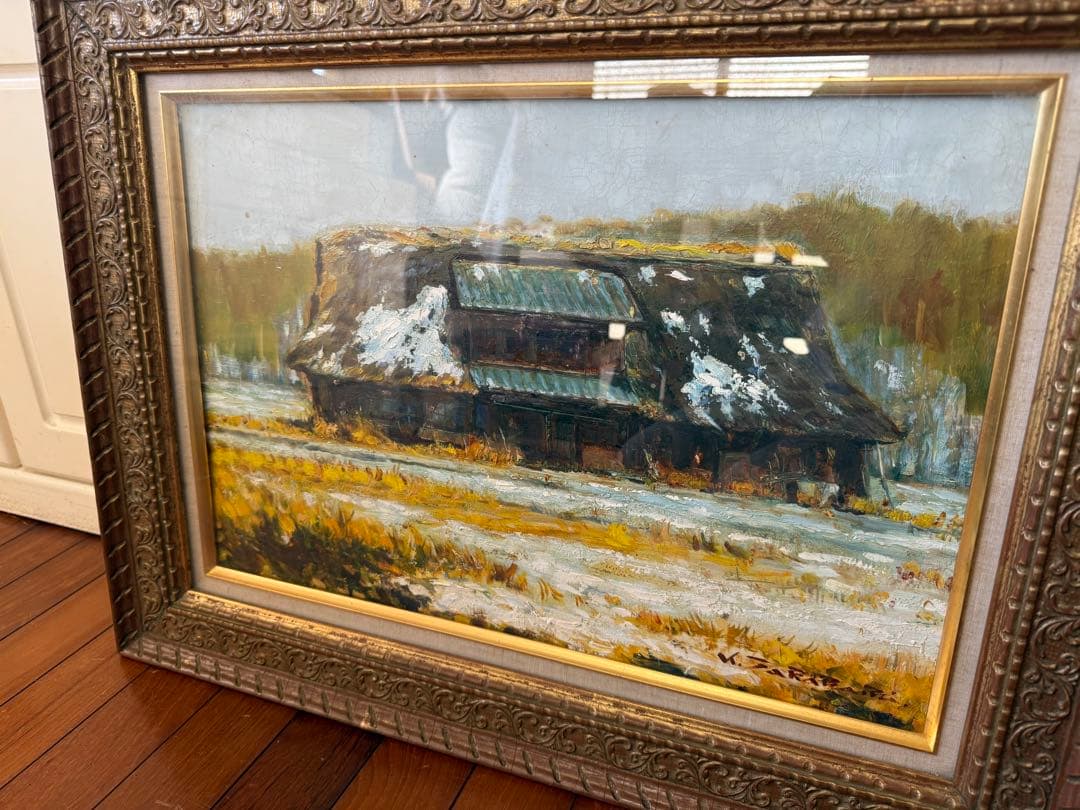 104.「廃屋」髙橋一善 油絵