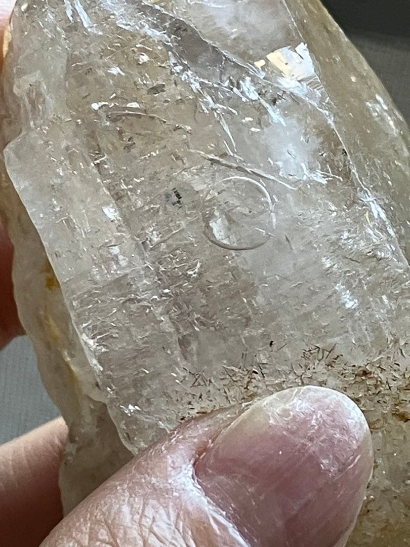 152g特大サイズ❗️大きくはっきり移動域広✨ヒマラヤエレスチャル水入り水晶原石
