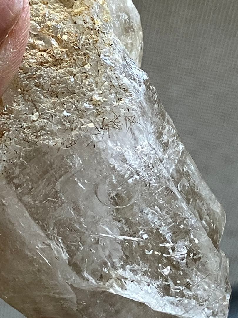 152g特大サイズ❗️大きくはっきり移動域広✨ヒマラヤエレスチャル水入り水晶原石