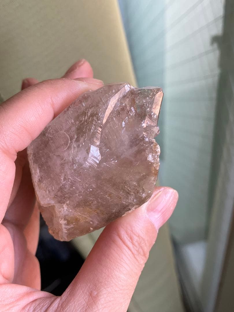 152g特大サイズ❗️大きくはっきり移動域広✨ヒマラヤエレスチャル水入り水晶原石