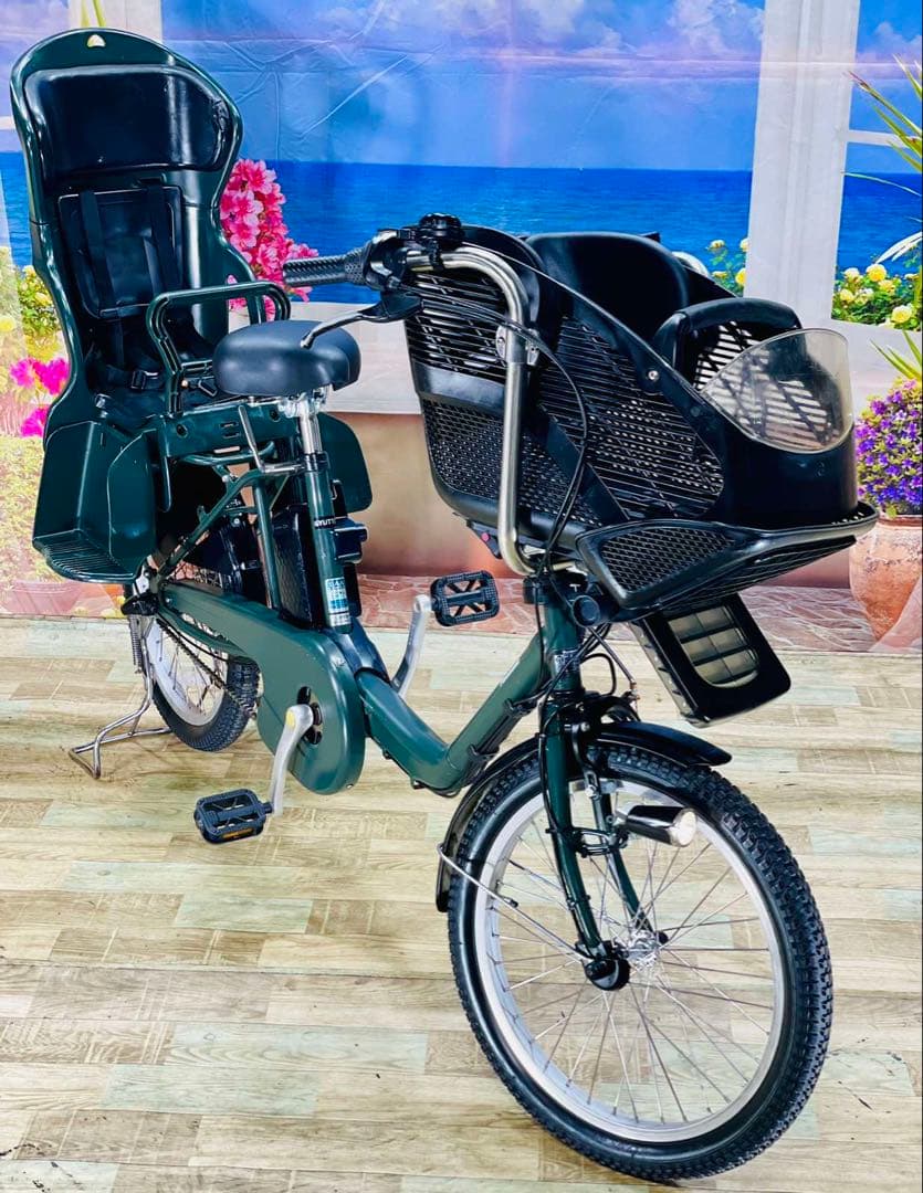 パナソニックギュット⭐️12AH！子供乗せ電動アシスト自転車Y0947-2