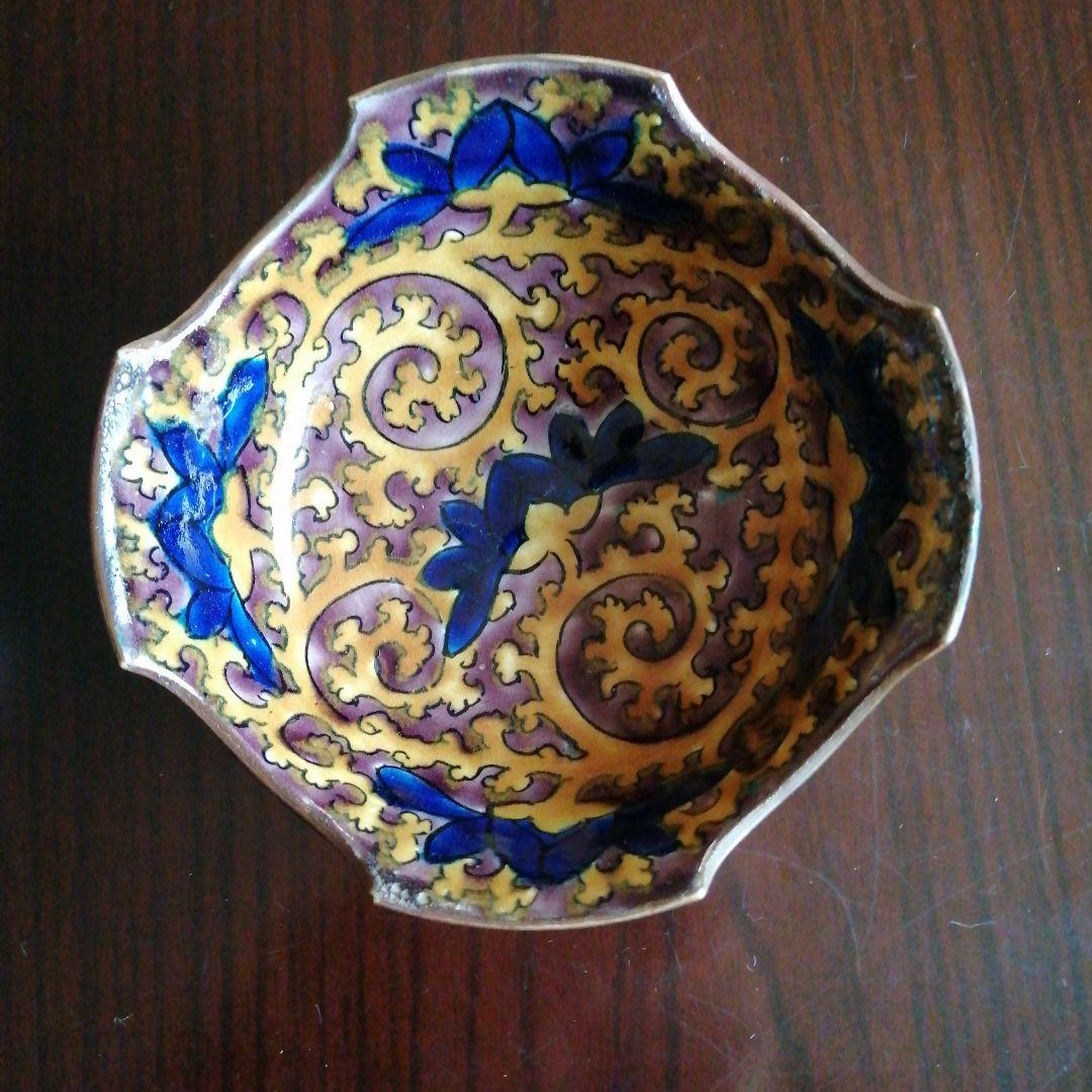九谷焼　吉田屋蛸唐草向付　5客　12cm　江戸後期