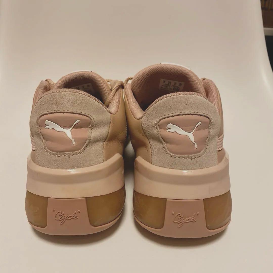 シューズ(男性用) PUMA CLYDE HARDWOOD NATURAL MISTY ROSE