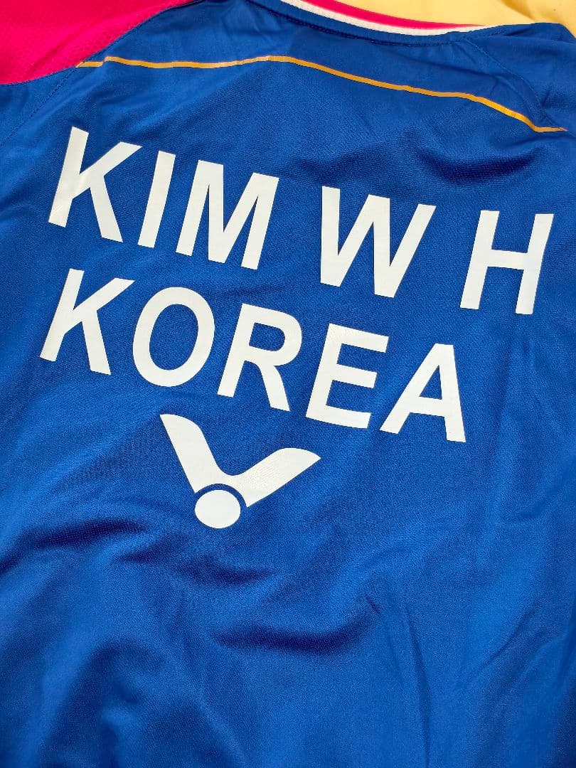 VICTOR韓国代表金元浩選手着用モデル バドミントンシャツトナミ実業団NTT