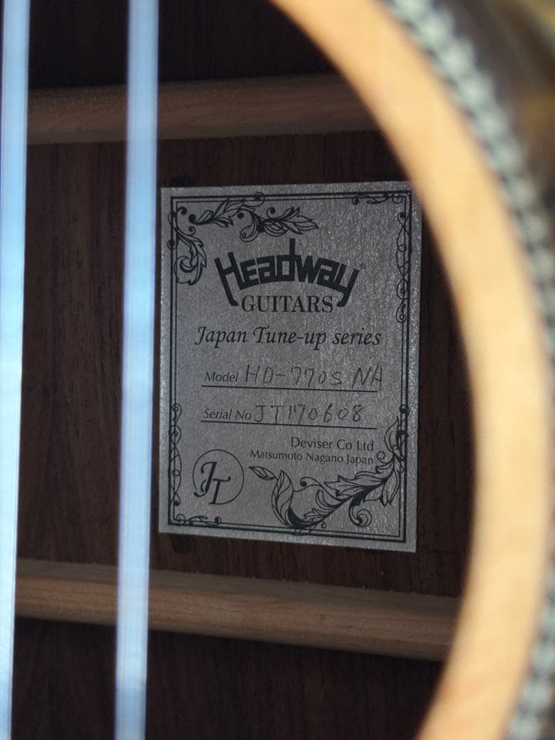 HEADWAY HD-770S + Fishmanピックアップ + ハードケース