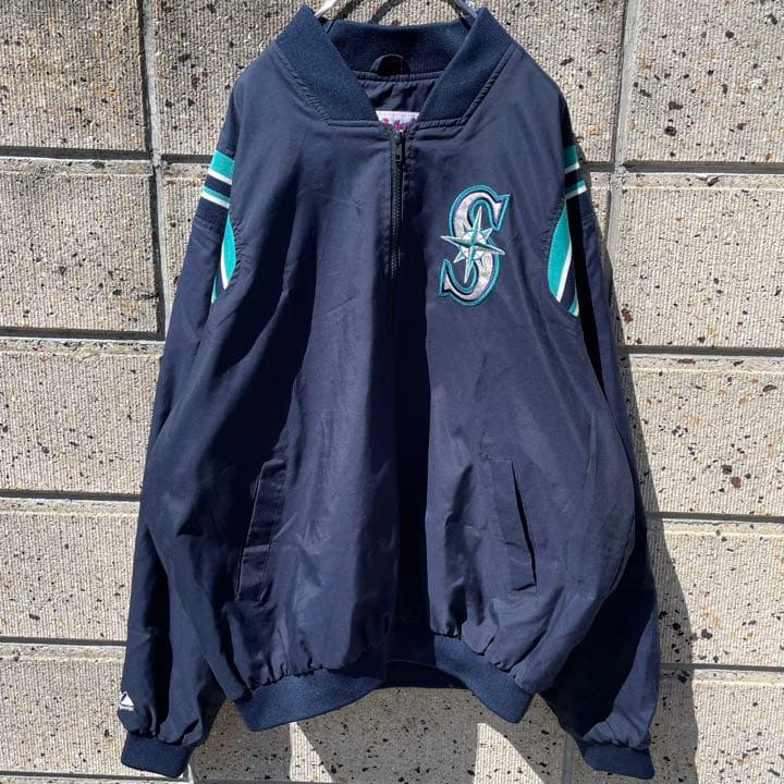 Majestic 90s~00s MLB S.マリナーズ 古着 プルジャケット