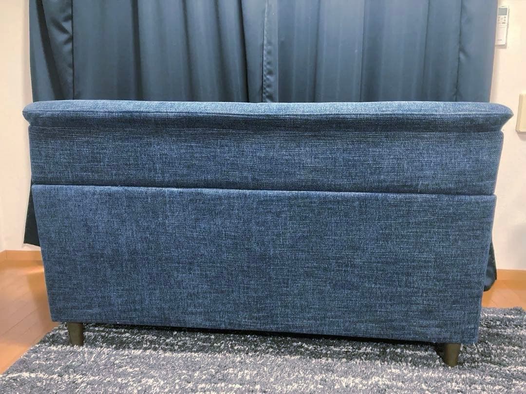 2.5人掛け ファブリックソファ ネイビー　※定価11万8,000円