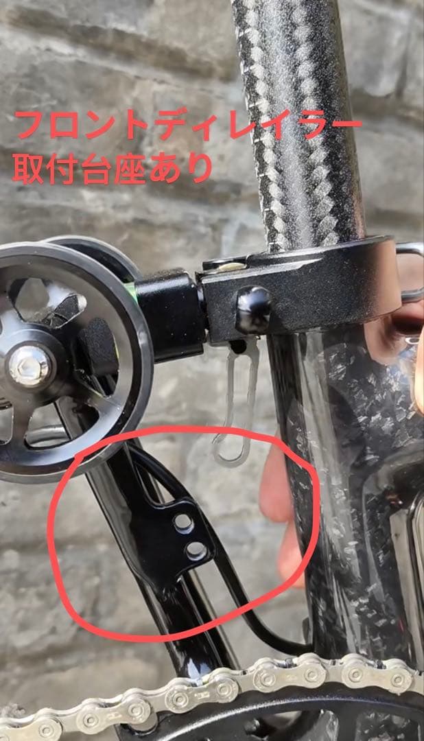 希少フルカーボンフレーム電子変速 brompton同類16インチ折りたたみ自転車